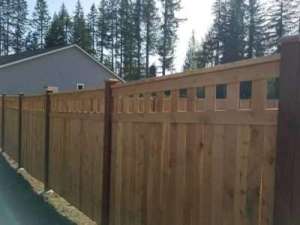 wood fence