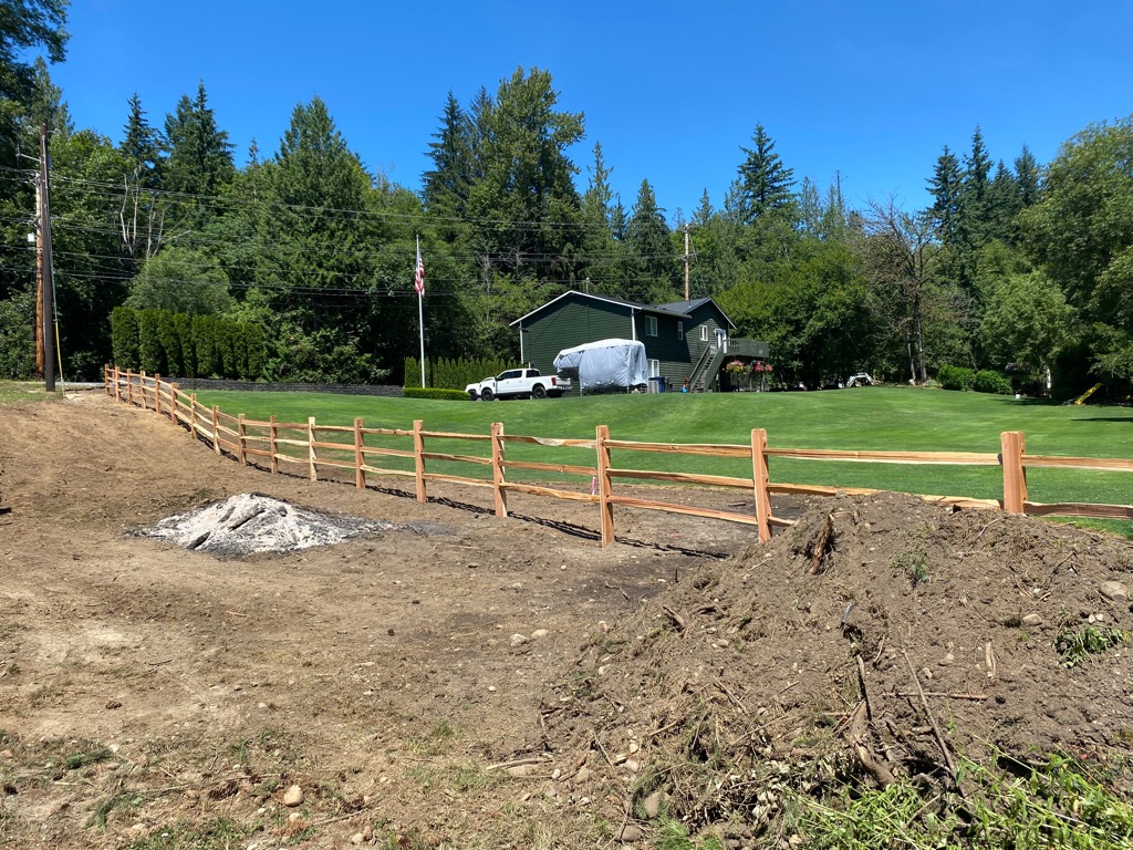 3 rail split rail fencing