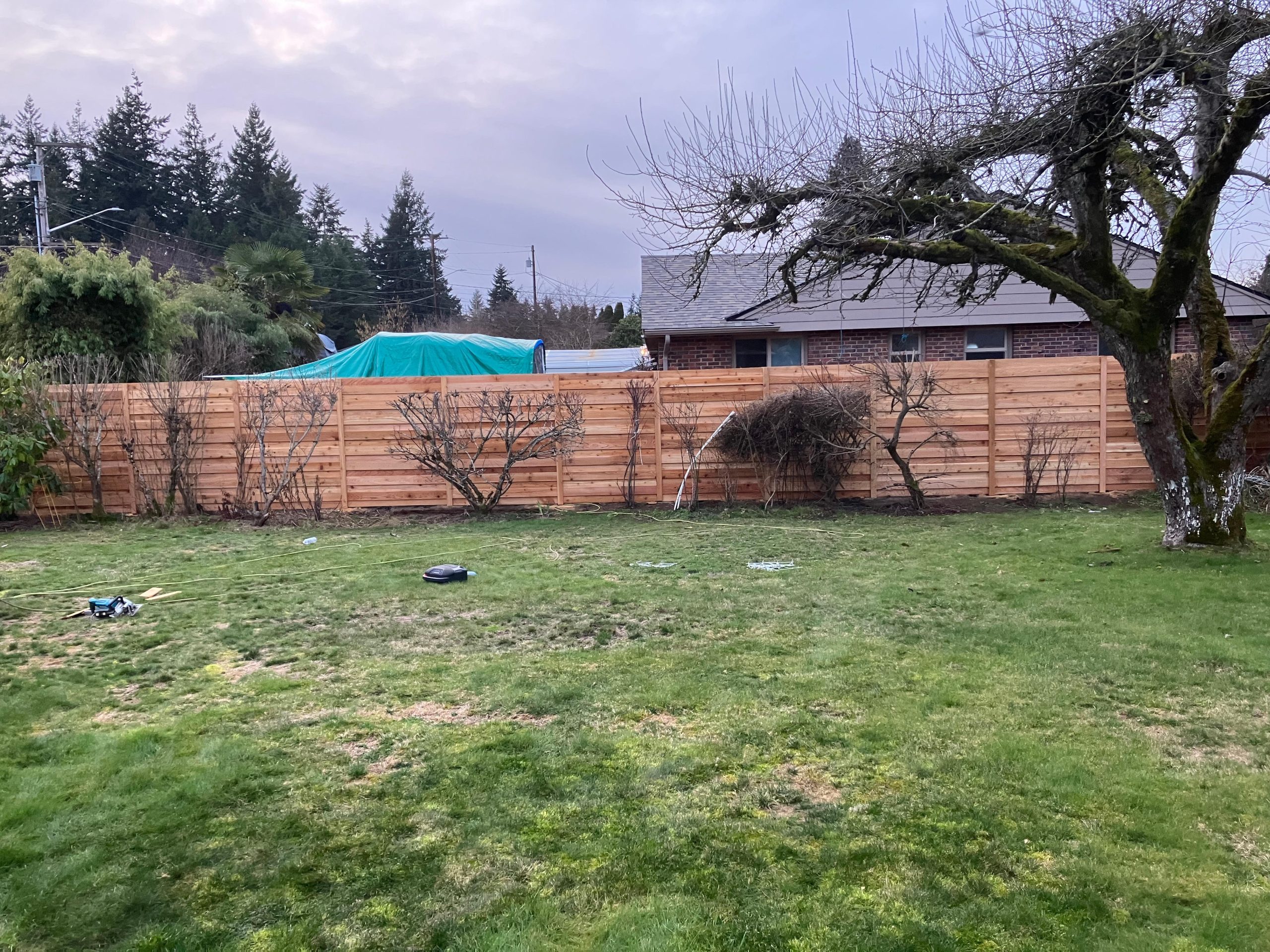 wooden fence