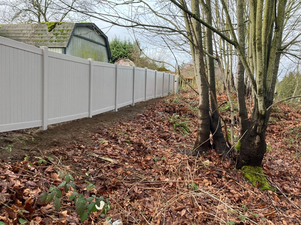 Winter Storm Damage and Professional Vinyl Fence Repair