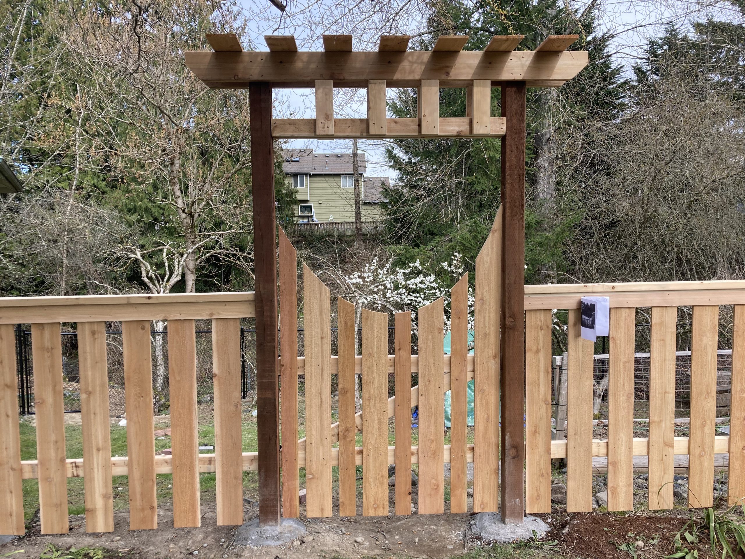 Skip Picket Cedar Fence (3)